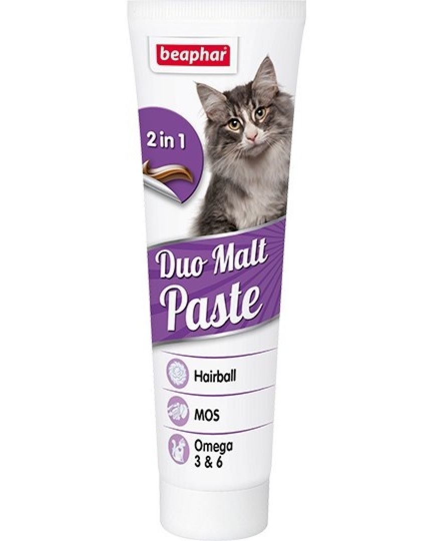 Двойная мальт-паста для кошек и котят Beaphar Duo Malt Pasta выведения  шерсти из кишечника, купить в интернет-магазине Филя с быстрой доставкой в  Санкт-Петербурге