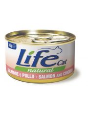 Консервы для кошек Lifecat Лосось с курицей в бульоне