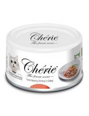 Влажный корм для кошек Pettric Cherie Hairball Controlс тунцом и луцианом в подливе
