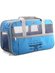 Сумка-переноска для животных Triol Техно, голубая