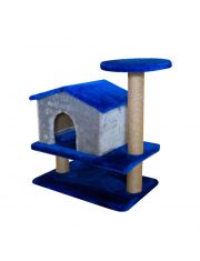 Комплекс Изба 2 уровня с полкой мех однотонный, джут