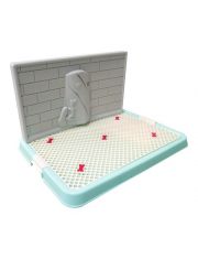 Туалет для собак Pet Line со стенкой малый, зеленый