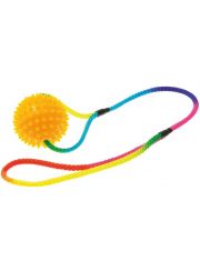 Игрушка для собак Pet Line Мяч массажный на шнуре длиной 50 см