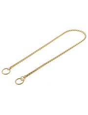 Цепочка-кобра для собак Pet Line рывковая, толстая, золоченая 2,5мм