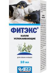 Капли для кошек и собак АВЗ Фитэкс успокаивающие