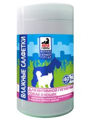 Салфетки для интимной гигиены собак и кошек Айда Гулять влажные, очищающие