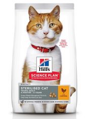 Science Plan Sterilised Cat с курицей для молодых стерилизованных кошек от 6 месяцев до 6 лет 