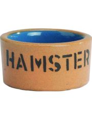 Миска для хомяка Beeztees керамическая, бежево-голубая