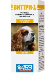 Раствор витаминов для кошек и собак АВЗ Виттри-1 А, D3, Е
