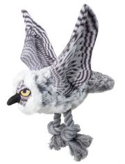 Игрушка для собак Triol Полярная сова из плотного полиэстера и искусственного меха с пищалкой