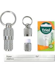 Адресник для животных Triol из стали, капсула