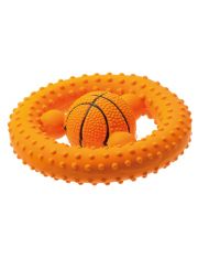Игрушка для собак Pet Line Баскетбольный руль, латексная