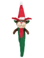 Игрушка для собак Trixie Рождественская с пищалкой и шуршащей фольгой, Санта-Клаус, Северный олень, Снеговик