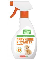 Умный спрей приучение к туалету для кошек