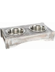 Миски для животных Trixie на деревянной подставке