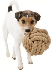 Игрушка для собак Trixie Be Nordic Веревочный мяч с петлей