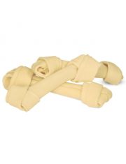 Кость узловая для собак Triol из сыромятной кожи 15 см, белая