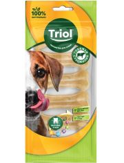 Кость из жил для собак Triol сыромятная кожа 5 см 6шт
