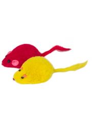 Игрушка для кошек Triol Мышь цветная из натурального меха