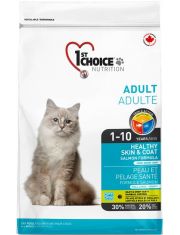 Сухой корм для кошек 1st CHOICE Healthy Skin&Coat с лососем, здоровая кожа и шерсть