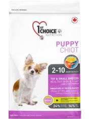 Сухой корм для щенков 1st CHOICE Puppy Toy & Small Breeds декоративных и мелких пород с ягнёнком и рыбой, здоровье кожи и шерсти