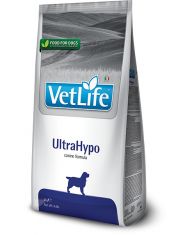 Vet Life Dog UltraHypo диетический сухой корм для снижения пищевой непереносимости питательных веществ в случаях пищевой аллергии и атопий