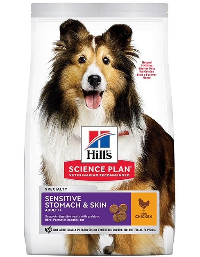Science Plan Sensitive Stomach & Skin для взрослых собак средних пород с курицей в СанктПетербурге