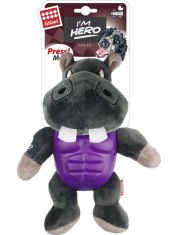Игрушка для собак GiGwi I'am Hero Бегемот с пищалкой в резиновой защите