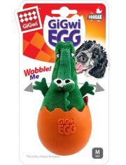 Игрушка для собак GiGwi Egg Крокодил в яйце с пищалкой