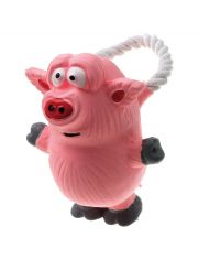 Игрушка для собак Pet Line Поросёнок с канатной ручкой