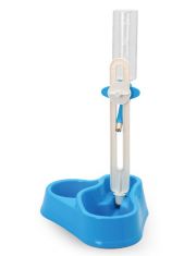 Кормушка для кошек и собак Pet Line регулируемая с автопоилкой, 32*25*40 см