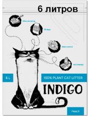 Растительный наполнитель для кошачьих туалетов 6 литров