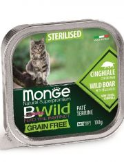 BWild GRAIN FREE беззерновые консервы из кабана с овощами для стерилизованных кошек