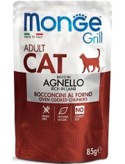 Влажный корм для кошек Monge Cat Grill Agnello Adult Новозеландский ягненок