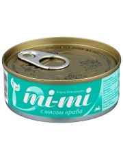 Консервы для кошек Mi-Mi с мясом краба в желе