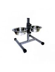 Стойка для животных Данко разборная с двумя мисками и фиксатором