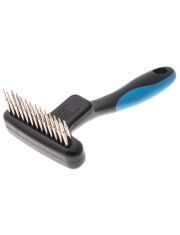 Расчёска-грабли для кошек и собак Pet Line DeLight 25 плавающих зубьев, разнозубая