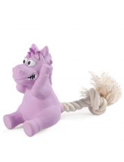 Игрушка для собак Triol Mini Dogs Лошадка с веревкой из латекса