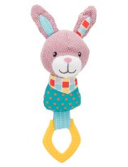 Игрушка для собак Trixie Junior Кролик с кольцом и пищалкой