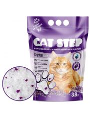Наполнитель для кошачьего туалета Cat Step Arctic Lavender силикагелевый, впитывающий с ароматом лаванды
