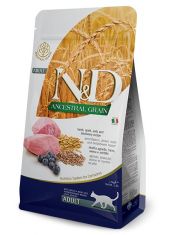 Сухой корм для кошек Farmina N&D ANCESTRAL GRAIN Lamb & Blueberry с ягненком, черникой и спельтой, низкозерновой