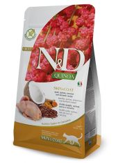 N&D QUINOA Skin & Coat Quail беззерновой корм, перепел, киноа, кокос и куркума, здоровье кожи и шерсти