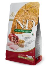 N&D ANCESTRAL GRAIN Chicken & Pomegranate Neutered низкозерновой корм для стерилизованных кошек с курицей и гранатом