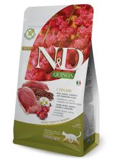  N&D QUINOA Urinary Duck беззерновой корм, утка, киноа, клюква и ромашка, профилактика МКБ