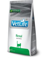 Сухой диетический корм для кошек Farmina Vet Life feline Renal при заболеваниях почек и почечной недостаточности