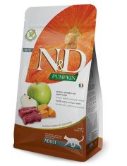 N&D PUMPKIN Venison, Pumpkin and Apple recipe беззерновой корм для взрослых кошек, оленина, тыква и яблоко