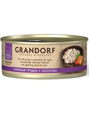 Консервы для кошек GRANDORF Куриная грудка с лососем