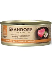 Консервы для кошек GRANDORF Филе тунца с куриной грудкой