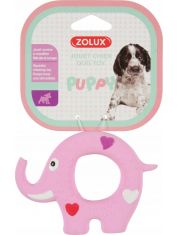 Игрушка для щенков Zolux Puppy Слоник латексная, розовый