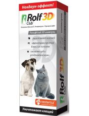 Шампунь для кошек и собак RolfClub 3D инсектоакарицидный